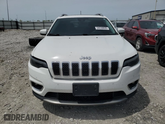 2019 Jeep Cherokee Limited with VIN 1C4PJLDX4KD273247, listed as a Copart auction lot 54230035 with 85,282 mi miles and Salvage title. Bid and sale history available at DreamBid. Image 5.