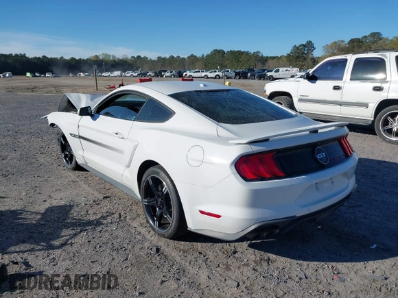 2019 Ford Mustang GT with VIN 1FA6P8CFXK5203249, listed as a IAAI auction lot 41863569 with 86,716 mi miles. Bid and sale history available at carsss.com. Image 3.