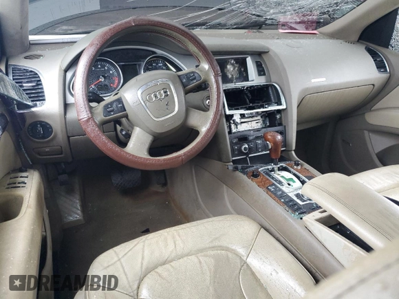 2008 Audi Q7 4.2L Premium with VIN WA1BV74LX8D027406, listed as a Copart auction lot 47943195 with 0 mi miles and Salvage Title. Bid and sale history available at carsss.com. Image 8.