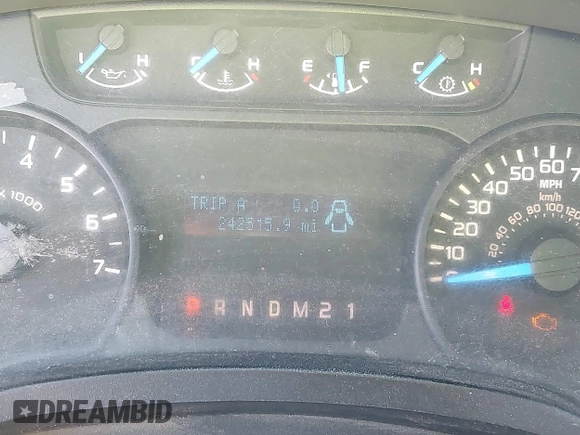 2013 Ford F-150 XL with VIN 1FTFX1CT3DFB61432, listed as a IAAI auction lot 42587933 with 242,515 mi miles and . Bid and sale history available at DreamBid. Image 7.