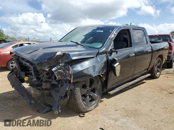 2016 Ram 1500 Tradesman with VIN 1C6RR7KG8GS124684, listed as a Copart auction lot 46573235 with Not provided miles and Salvage title. Bid and sale history available at DreamBid. Image 1.