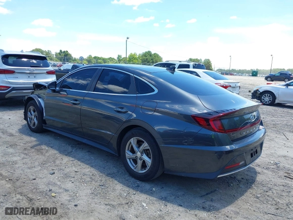 2020 Hyundai Sonata SE with VIN 5NPEG4JA9LH056638, listed as a IAAI auction lot 39818671 with 52,570 mi miles. Bid and sale history available at carsss.com. Image 3.