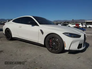 2024 BMW M4 Competition xDrive with VIN WBS43AZ09RCP15123, listed as a Copart auction lot 46450045 with 16,710 mi miles and Salvage Title. Bid and sale history available at carsss.com. Image 4.