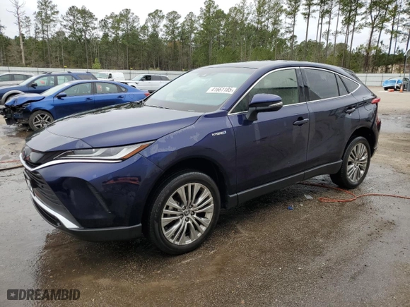 2021 Toyota Venza LE with VIN JTEAAAAH9MJ067462, listed as a Copart auction lot 41661185 with 43,571 mi miles and Salvage Title. Bid and sale history available at carsss.com. Image 1.