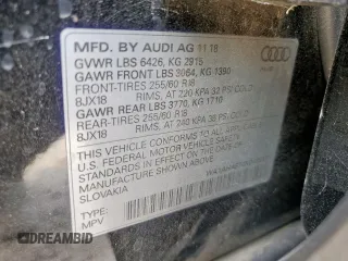 2019 Audi Q7 Premium with VIN WA1AHAF74KD022371, listed as a Copart auction lot 57596815 with 140,650 mi miles and Salvage title. Bid and sale history available at DreamBid. Image 12.