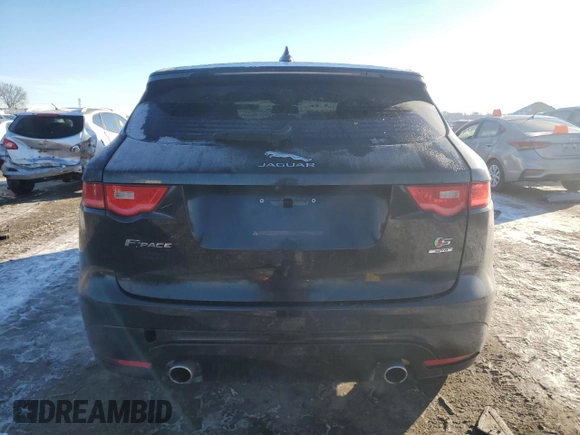2017 Jaguar F-Pace S with VIN SADCM2BV1HA061406, listed as a Copart auction lot 88401635 with 75,845 mi miles and Salvage Title. Bid and sale history available at DreamBid. Image 6.