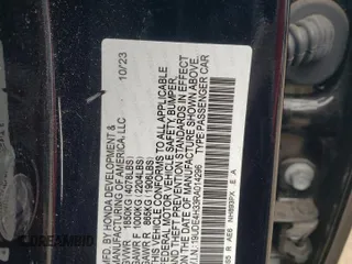 2024 Acura Integra w/A-Spec Package z VIN 19UDE4H33RA014296, wystawiony jako Copart lot #51104815 z przebiegiem 18 146 mil mil oraz Szkody całkowita. Historia ofert i sprzedaży dostępna na DreamBid. Obrazek 12.
