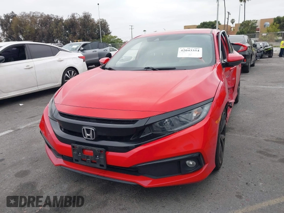 2019 Honda Civic Sport with VIN 2HGFC2F8XKH585650, listed as a IAAI auction lot 42043354 with 116,412 mi miles and . Bid and sale history available at DreamBid. Image 17.
