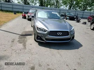 2020 Infiniti Q50 Pure with VIN JN1EV7AR3LM256792, listed as a Copart auction lot 61842085 with Not provided miles and Salvage title. Bid and sale history available at DreamBid. Image 13.