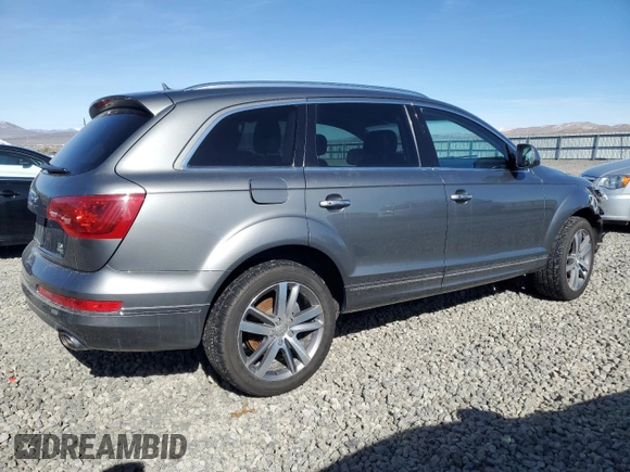 2014 Audi Q7 Premium Plus with VIN WA1LMAFE9ED014273, listed as a Copart auction lot 45994825 with Not provided miles and Salvage title. Bid and sale history available at DreamBid. Image 3.