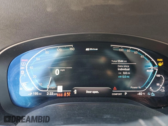 2020 BMW 5 Series with VIN WBAJB1C06LCD09913, listed as a Copart auction lot 71437384 with 5,544 mi miles and Salvage title. Bid and sale history available at DreamBid. Image 9.