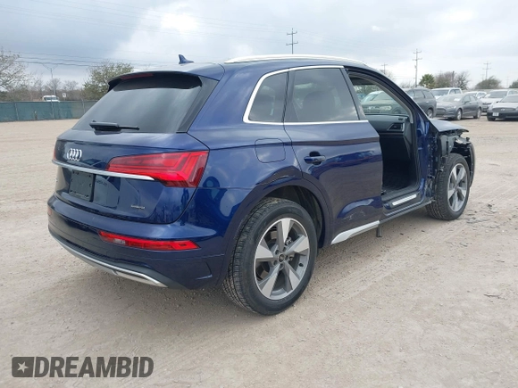 2023 Audi Q5 Premium Plus z VIN WA1BBAFY2P2078231, wystawiony jako IAAI lot #41601204 z przebiegiem 35 007 mil mil oraz . Historia ofert i sprzedaży dostępna na DreamBid. Obrazek 4.