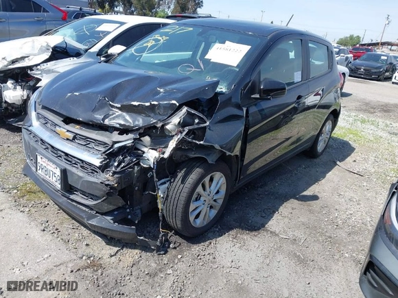 2021 Chevrolet Spark 1LT with VIN KL8CD6SAXMC735883, listed as a IAAI auction lot 41581222 with 64,266 mi miles. Bid and sale history available at carsss.com. Image 2.