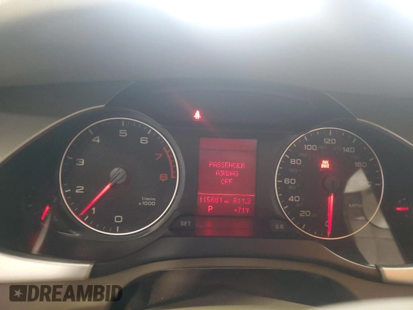 2012 Audi A4 Premium с VIN WAUBFAFL3CN012386, выставлен на аукционе Copart как лот 60413825 с пробегом 115 681 миль миль и Списание • Salvage title. История ставок и продаж доступна на DreamBid. Изображение 9.