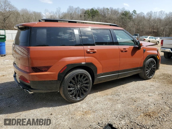 2025 Hyundai Santa Fe Calligraphy z VIN 5NMP54GL3SH074443, wystawiony jako Copart lot #49164985 z przebiegiem 295 mil mil oraz Szkoda całkowita • Salvage title. Historia ofert i sprzedaży dostępna na DreamBid. Obrazek 3.