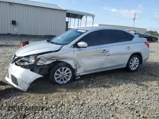 2017 Nissan Sentra SV with VIN 3N1AB7AP4HY255919, listed as a Copart auction lot 49067585 with 136,774 mi miles and Salvage Title. Bid and sale history available at carsss.com. Image 1.