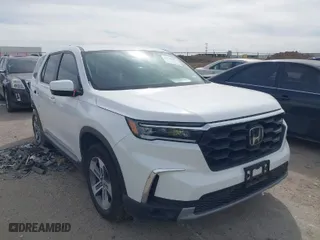 2023 Honda Pilot EX-L 8 Passenger with VIN 5FNYG1H45PB058788, listed as a IAAI auction lot 41787818 with 17,477 mi miles. Bid and sale history available at carsss.com. Image 1.