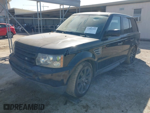 2008 Land Rover Range Rover Sport SC with VIN SALSH23458A139406, listed as a IAAI auction lot 42001525 with 120,392 mi miles and . Bid and sale history available at DreamBid. Image 2.