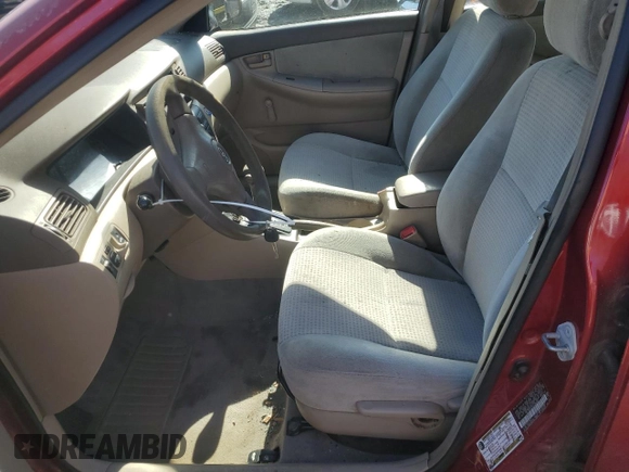 2005 Toyota Corolla CE with VIN 2T1BR32E05C369804, listed as a Copart auction lot 46511845 with 233,112 mi miles and Salvage Title. Bid and sale history available at DreamBid. Image 7.