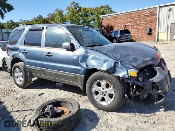 2006 Ford Escape XLT with VIN 1FMYU03106KA03632, listed as a Copart auction lot 75416404 with 151,559 mi miles and Salvage Title. Bid and sale history available at DreamBid. Image 4.