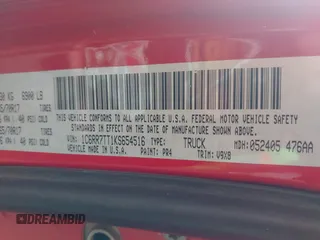 2019 Ram 1500 Big Horn z VIN 1C6RR7TT1KS654516, wystawiony jako IAAI lot #41634431 z przebiegiem 95 199 mil mil oraz . Historia ofert i sprzedaży dostępna na DreamBid. Obrazek 9.
