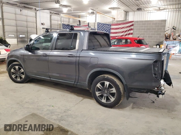 2017 Honda Ridgeline RTL-T with VIN 5FPYK2F67HB001123, listed as a Copart auction lot 47091705 with 102,163 mi miles and Non repairable. Bid and sale history available at DreamBid. Image 2.