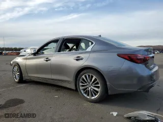 2018 Infiniti Q50 3.0t LUXE with VIN JN1EV7AR0JM444389, listed as a Copart auction lot 45236375 with 126,539 mi miles and Salvage Title. Bid and sale history available at carsss.com. Image 2.