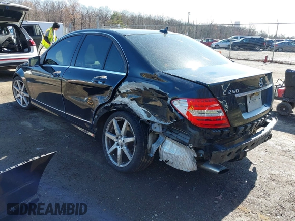 2012 Mercedes-Benz C-Class C 250 Sport with VIN WDDGF4HB9CR237960, listed as a IAAI auction lot 41816875 with 126,524 mi miles. Bid and sale history available at carsss.com. Image 3.