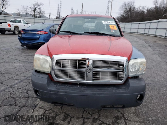 2005 Dodge Dakota ST with VIN 1D7HE28N85S155915, listed as a Copart auction lot 37094164 with Not Provided miles and Salvage Title. Bid and sale history available at carsss.com. Image 5.