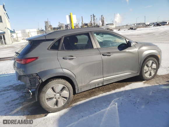2021 Hyundai Kona Electric SEL with VIN KM8K23AG0MU122741, listed as a Copart auction lot 71721392 with 51,418 mi miles. Bid and sale history available at carsss.com. Image 3.