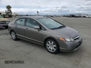 2008 Honda Civic LX with VIN 2HGFA16598H339946, listed as a Copart auction lot 54784655 with 110,205 mi miles and Salvage Title. Bid and sale history available at DreamBid. Image 4.