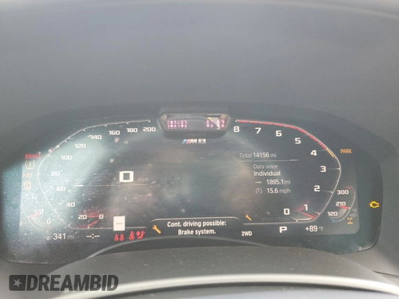 2022 BMW M8 Competition z VIN WBSAE0C05NCJ74694, wystawiony jako Copart lot #65454813 z przebiegiem 14 156 mil mil oraz . Historia ofert i sprzedaży dostępna na DreamBid. Obrazek 9.