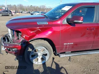 2019 Ram 1500 Big Horn/Lone Star with VIN 1C6SRFFT2KN647936, listed as a IAAI auction lot 41294403 with 123,834 mi miles. Bid and sale history available at carsss.com. Image 18.