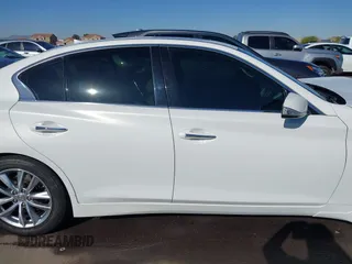 2014 Infiniti Q50 Hybrid Sport with VIN JN1AV7AP0EM691057, listed as a IAAI auction lot 41836162 with 147,477 mi miles and . Bid and sale history available at DreamBid. Image 13.