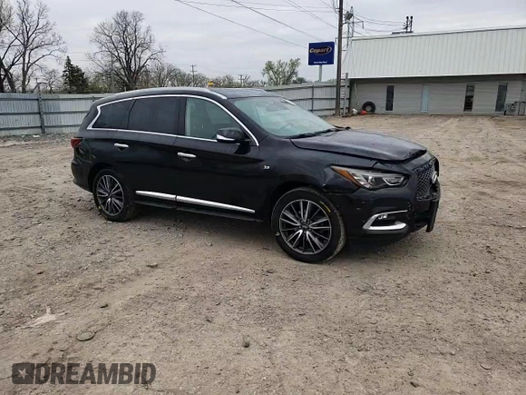 2019 Infiniti QX60 Luxe with VIN 5N1DL0MM3KC518400, listed as a Copart auction lot 55280515 with 194,682 mi miles and Salvage title. Bid and sale history available at DreamBid. Image 15.