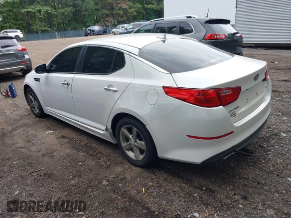 2015 Kia Optima LX with VIN KNAGM4A7XF5599309, listed as a IAAI auction lot 42493215 with 143,703 mi miles and . Bid and sale history available at DreamBid. Image 3.