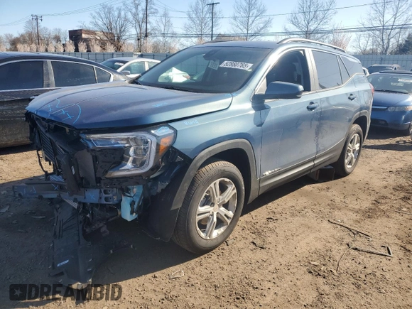 2024 GMC Terrain SLE with VIN 3GKALTEG8RL384990, listed as a Copart auction lot 52880765 with 5,621 mi miles and Salvage Title. Bid and sale history available at DreamBid. Image 1.