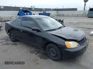 2002 Honda Civic EX with VIN 1HGEM22922L068403, listed as a IAAI auction lot 42101321 with 255,605 mi miles. Bid and sale history available at carsss.com. Image 1.