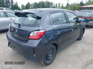 2024 Mitsubishi Mirage ES with VIN ML32AUHJ1RH008958, listed as a IAAI auction lot 42708647 with 36,247 mi miles and . Bid and sale history available at DreamBid. Image 4.