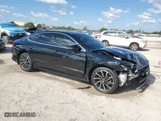 2020 Hyundai Sonata SEL Plus with VIN 5NPEJ4J21LH018430, listed as a Copart auction lot 50980045 with 53,921 mi miles and Non Repairable. Bid and sale history available at carsss.com. Image 4.
