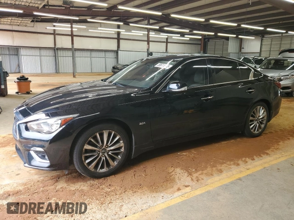2020 Infiniti Q50 Luxe z VIN JN1EV7AR9LM252570, wystawiony jako Copart lot #58611975 z przebiegiem 148 107 mil mil oraz Czysty tytuł • Clean title. Historia ofert i sprzedaży dostępna na DreamBid. Obrazek 1.