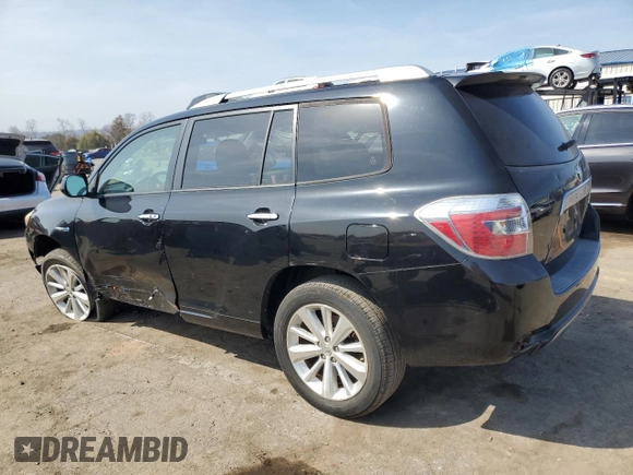 2010 Toyota Highlander Hybrid with VIN JTEBW3EH3A2044387, listed as a Copart auction lot 48630495 with 57,428 mi miles and Salvage Title. Bid and sale history available at carsss.com. Image 2.