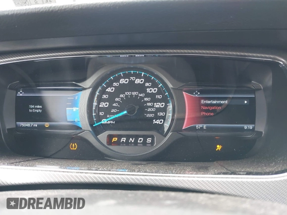 2014 Ford Taurus SHO with VIN 1FAHP2KTXEG160800, listed as a IAAI auction lot 42083237 with 75,048 mi miles. Bid and sale history available at carsss.com. Image 7.