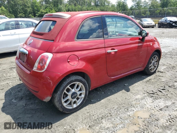 2013 FIAT 500 Pop z VIN 3C3CFFDR5DT664833, wystawiony jako Copart lot #59025195 z przebiegiem 112 991 mil mil oraz Czysty tytuł • Clean title. Historia ofert i sprzedaży dostępna na DreamBid. Obrazek 3.