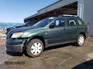2005 Mitsubishi Outlander LS with VIN JA4LX31F65U020745, listed as a Copart auction lot 86270664 with 76,633 mi miles and Salvage Title. Bid and sale history available at carsss.com. Image 1.
