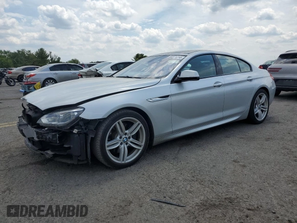 2015 BMW 6 Series 640i xDrive z VIN WBA6B8C53FD453229, wystawiony jako Copart lot #60371214 z przebiegiem 116 624 mil mil oraz Szkoda całkowita • Salvage title. Historia ofert i sprzedaży dostępna na DreamBid. Obrazek 1.
