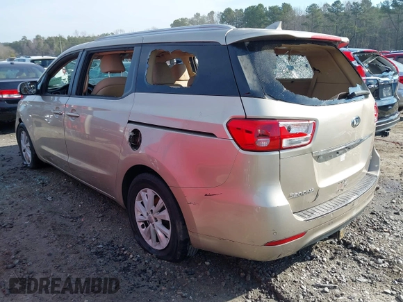 2016 Kia Sedona LX with VIN KNDMB5C13G6093438, listed as a IAAI auction lot 41662704 with 132,343 mi miles. Bid and sale history available at carsss.com. Image 3.