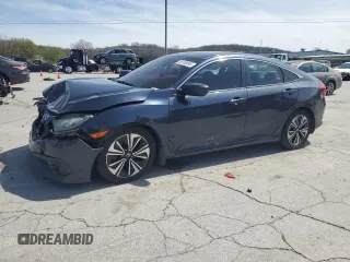 2017 Honda Civic Sedan EX-T with VIN 19XFC1F32HE023971, listed as a Copart auction lot 50158895 with 143,686 mi miles and Salvage Title. Bid and sale history available at carsss.com. Image 1.