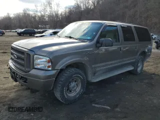 2005 Ford Excursion Limited with VIN 1FMNU43S25EB45643, listed as a Copart auction lot 44192835 with 153,622 mi miles and Salvage Title. Bid and sale history available at DreamBid. Image 1.