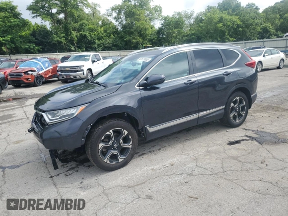 2018 Honda CR-V Touring with VIN 2HKRW2H91JH688325, listed as a Copart auction lot 63619555 with 124,962 mi miles and Salvage title. Bid and sale history available at DreamBid. Image 1.